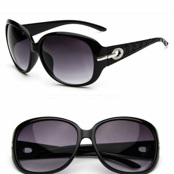 NWT Black Glitter UV Protection Sunglasses - Picture 14 of 14